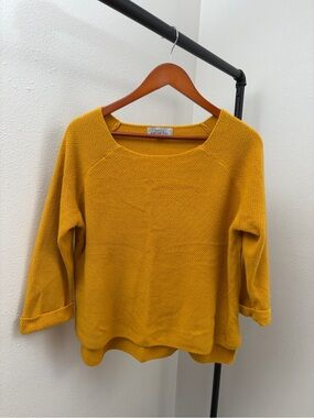 Textured Mustard Women’s Sweater - Knit